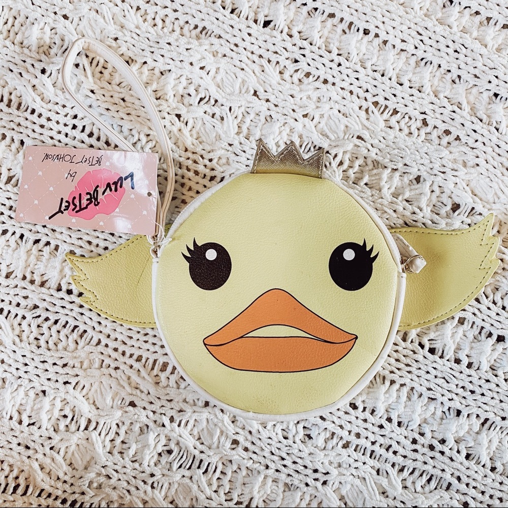 Betsey Johnson ducky wristlet